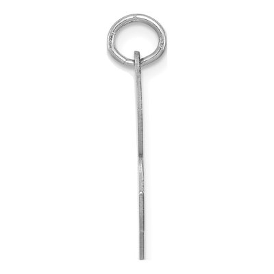 Sterling Silver Script Letter R Pendant – view 3