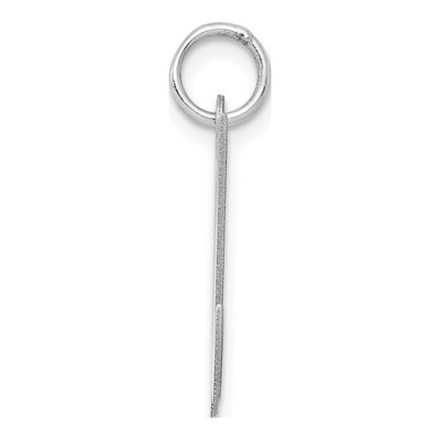 Sterling Silver Script Letter U Pendant – view 3