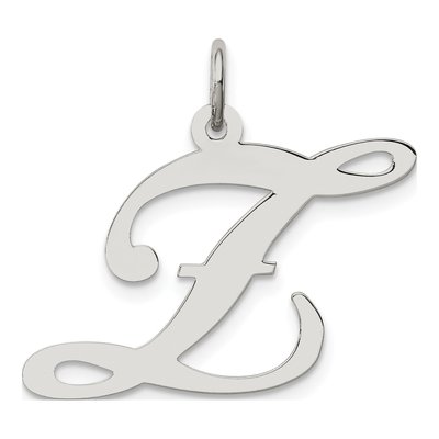 Sterling Silver Script Letter Z Charm