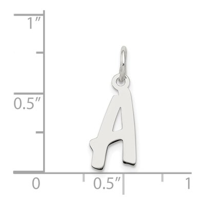 Sterling Silver Letter A Pendant – view 5