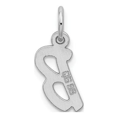 Sterling Silver Letter B Pendant – view 4