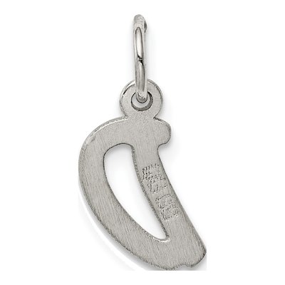 Sterling Silver Letter D Pendant – view 4