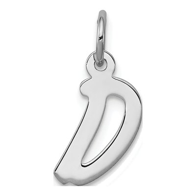 Sterling Silver Letter D Pendant