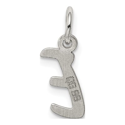 Sterling Silver Letter E Pendant – view 4
