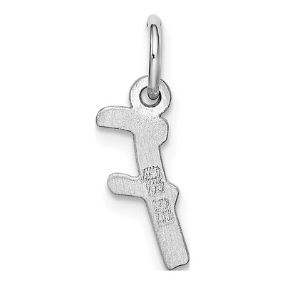 Sterling Silver Letter F Pendant – view 5