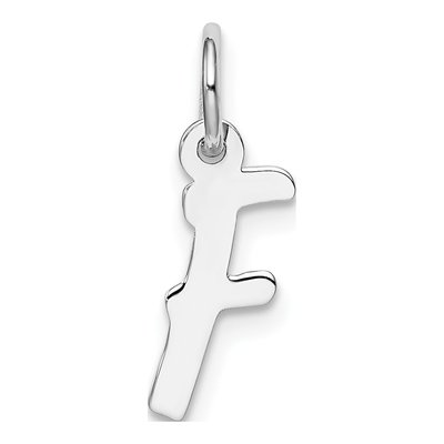 Sterling Silver Letter F Pendant
