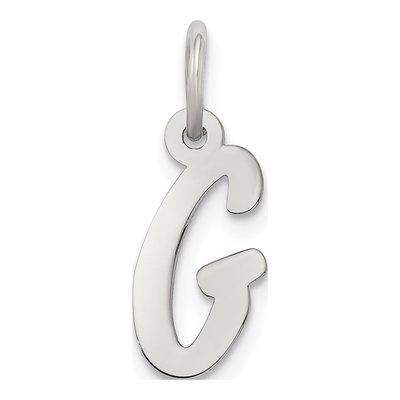 Sterling Silver Letter G Charm