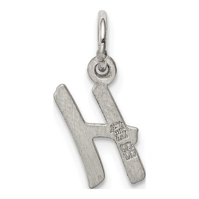 Sterling Silver Letter H Pendant – view 4