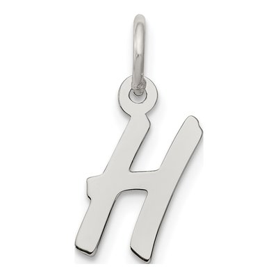 Sterling Silver Letter H Pendant