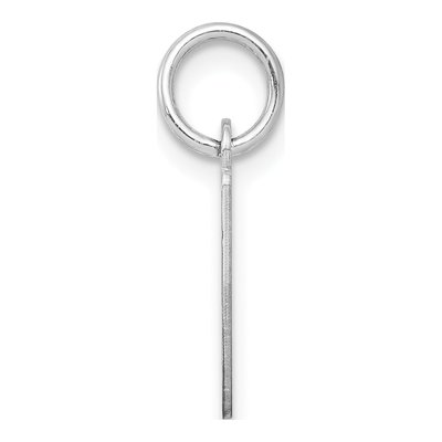 Sterling Silver Letter I Initial Pendant – view 2