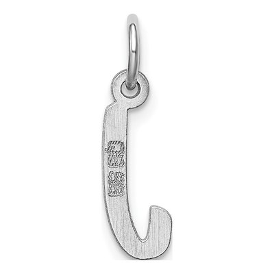 Sterling Silver Letter J Charm – view 5