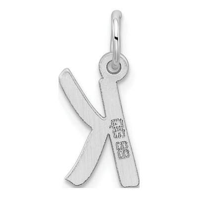Sterling Silver Letter K Pendant – view 4