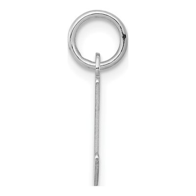 Sterling Silver Letter L Pendant – view 2