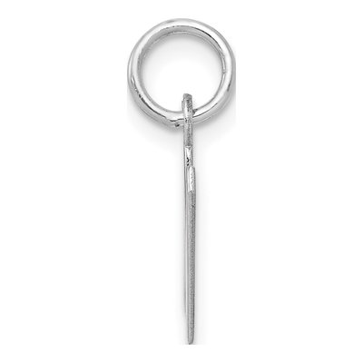 Sterling Silver Letter N Initial Charm Pendant – view 2