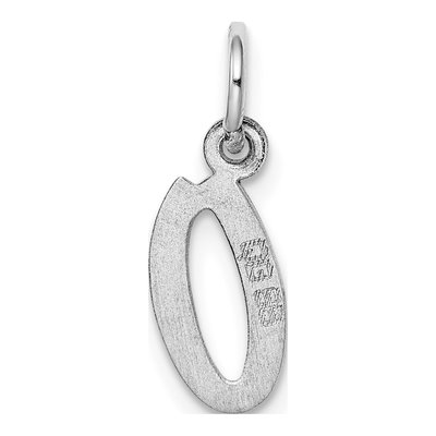 Sterling Silver Letter O Pendant – view 5