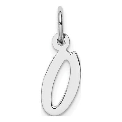 Sterling Silver Letter O Pendant