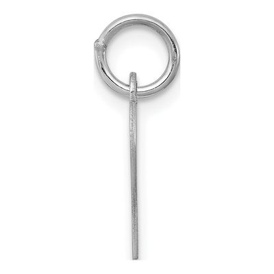 Sterling Silver Letter P Pendant – view 2