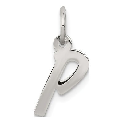 Sterling Silver Letter P Pendant