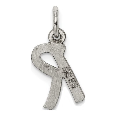 Sterling Silver Letter R Pendant – view 4