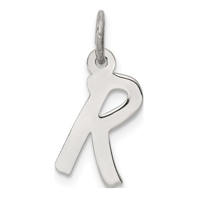 Sterling Silver Letter R Pendant