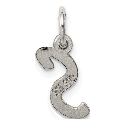 Sterling Silver Letter S Pendant – view 4