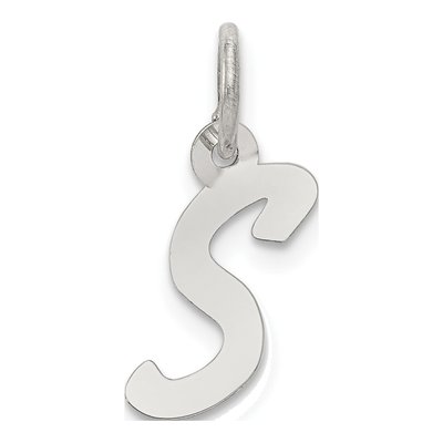 Sterling Silver Letter S Pendant