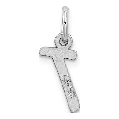 Sterling Silver Letter T Pendant – view 4