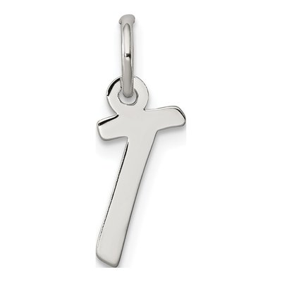 Sterling Silver Letter T Pendant
