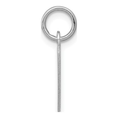 Sterling Silver Letter V Pendant – view 3
