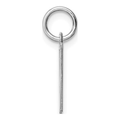 Sterling Silver Letter W Initial Charm Pendant – view 3