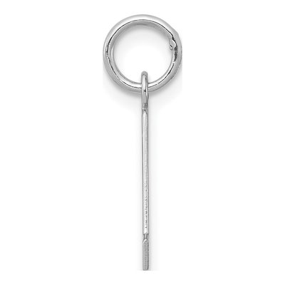 Sterling Silver Block Letter A Charm – view 3