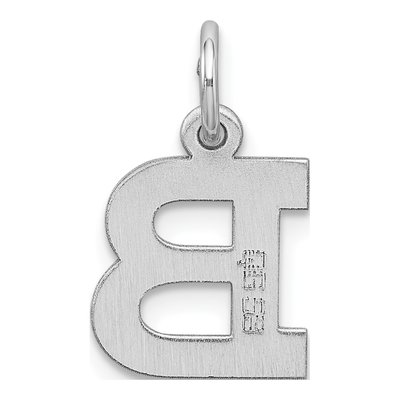 Sterling Silver Letter B Charm – view 4