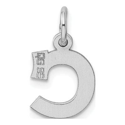 Sterling Silver Letter C Charm – view 4