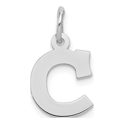 Sterling Silver Letter C Charm