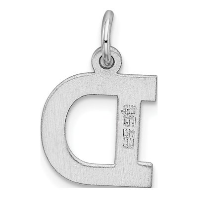 Sterling Silver Letter D Charm – view 4