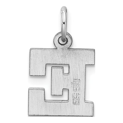 Sterling Silver Letter E Pendant – view 4