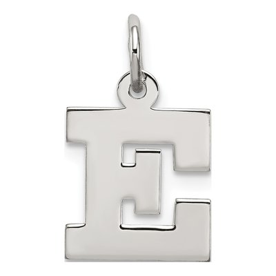 Sterling Silver Letter E Pendant