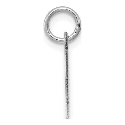 Sterling Silver Block Letter F Charm – view 3