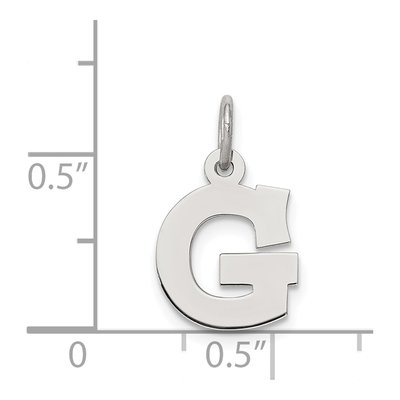 Sterling Silver Letter G Pendant – view 5
