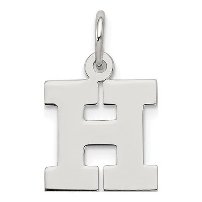 Sterling Silver Letter H Charm