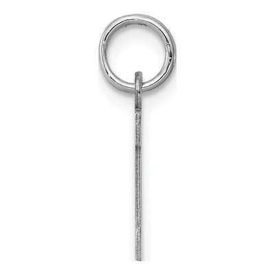 Sterling Silver Letter I Initial Pendant – view 3