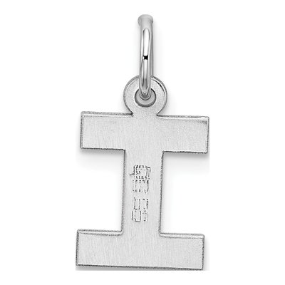 Sterling Silver Letter I Initial Pendant – view 4