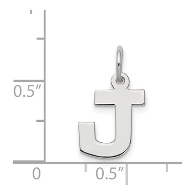 Sterling Silver Letter J Charm – view 3