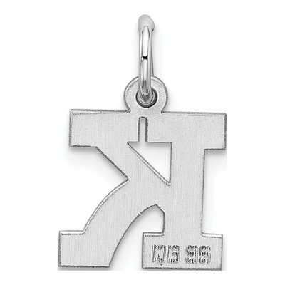Sterling Silver Letter K Charm – view 4