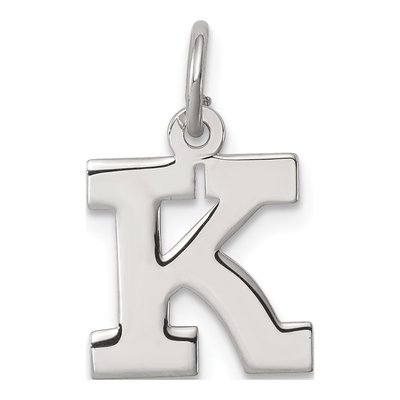 Sterling Silver Letter K Charm