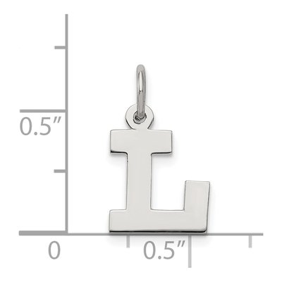 Sterling Silver Letter L Charm – view 3