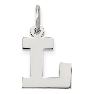 Sterling Silver Letter L Charm