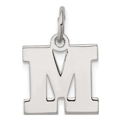 Sterling Silver Letter M Charm