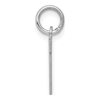 Sterling Silver Block Letter N Charm – view 2