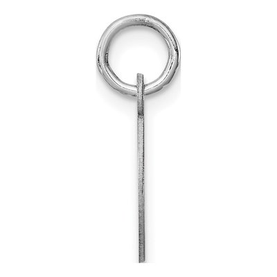 Sterling Silver Block Letter O Charm – view 2